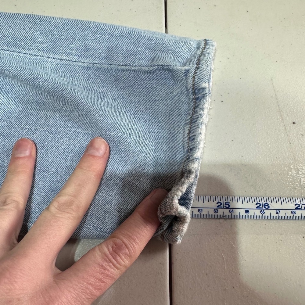 Abercrombie & Fitch Ultra High Rise Ankle Straight Jeans Distressed Size 25 - Picture 11 of 12